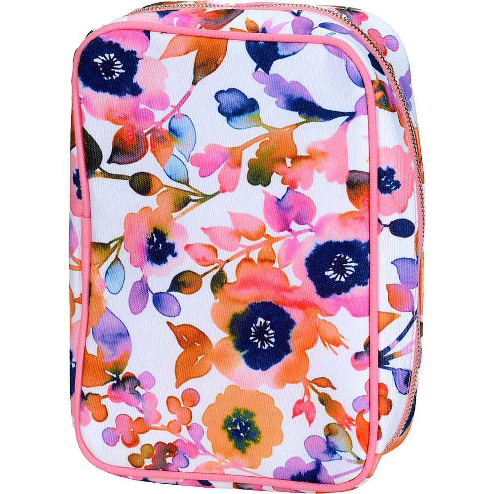 Capri Designs Josephine Kimberling Amelia Jewelry Case Paintbox Floral Capri Designs Packable Bags