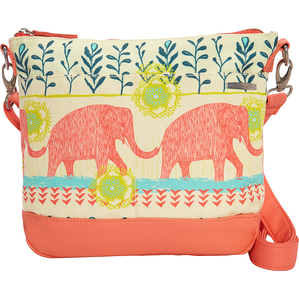 Capri Designs Sarah Watts Crossbody Elephant Capri Designs Fabric Handbags
