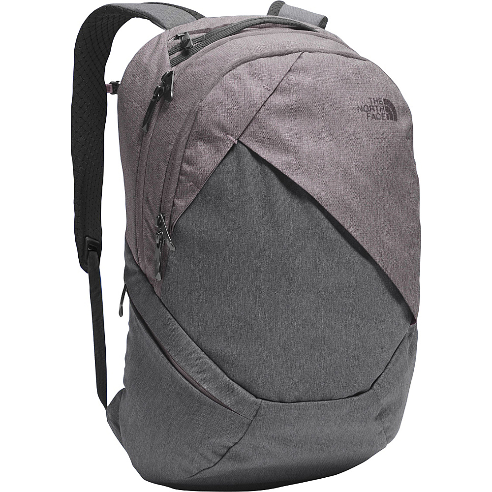 The North Face Womens Isabella Laptop Backpack Rabbit Grey Black Heather Quail Grey The North Face Business Laptop Backpacks