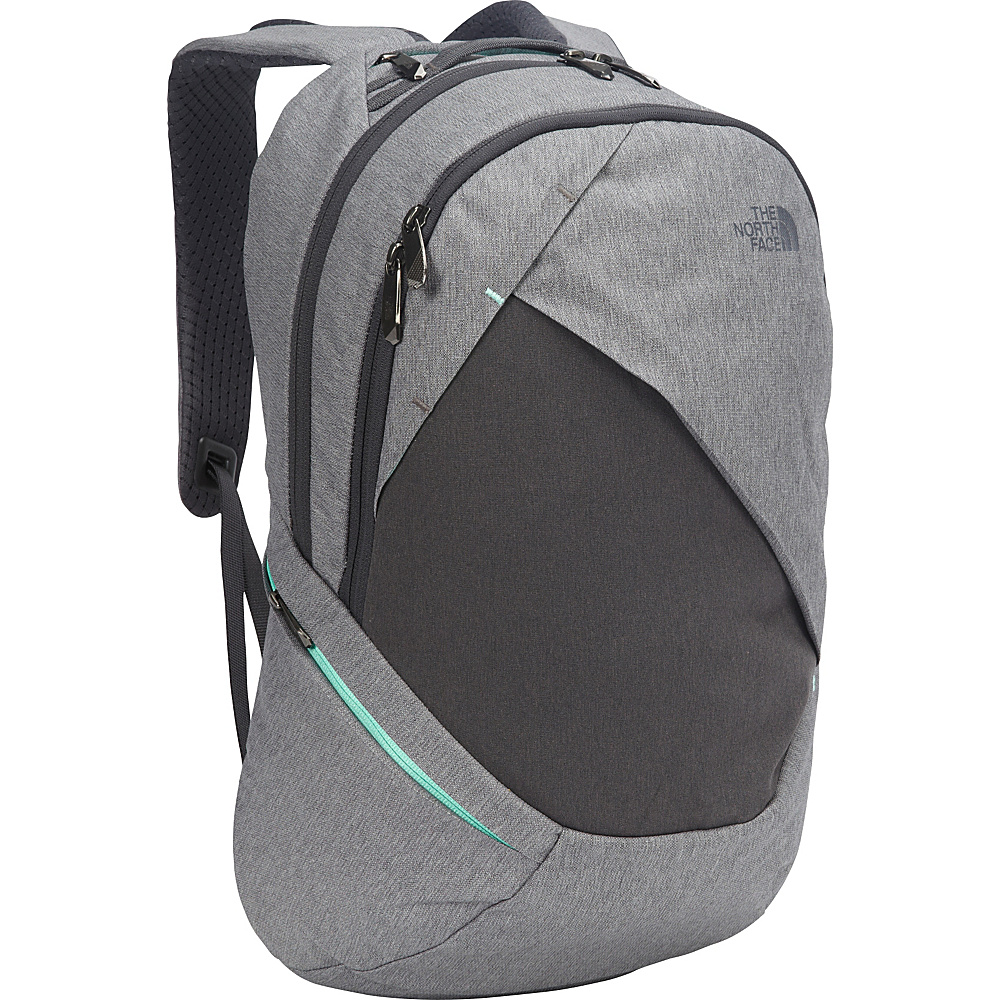 The North Face Womens Isabella Laptop Backpack TNF Medium Grey Heather Ice Green The North Face Business Laptop Backpacks