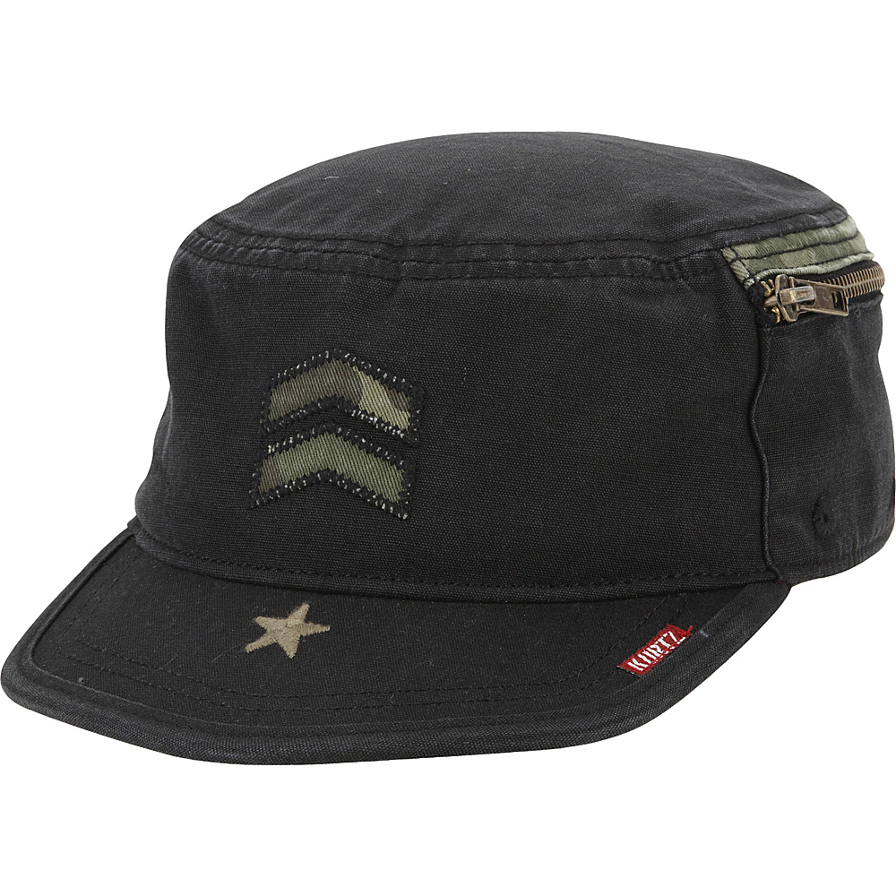 A Kurtz Camo Details Fritz Hat Black L A Kurtz Hats