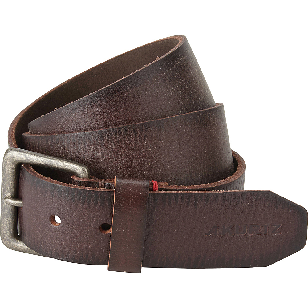 A Kurtz Locke Leather Belt Dark Brown 40 A Kurtz Belts