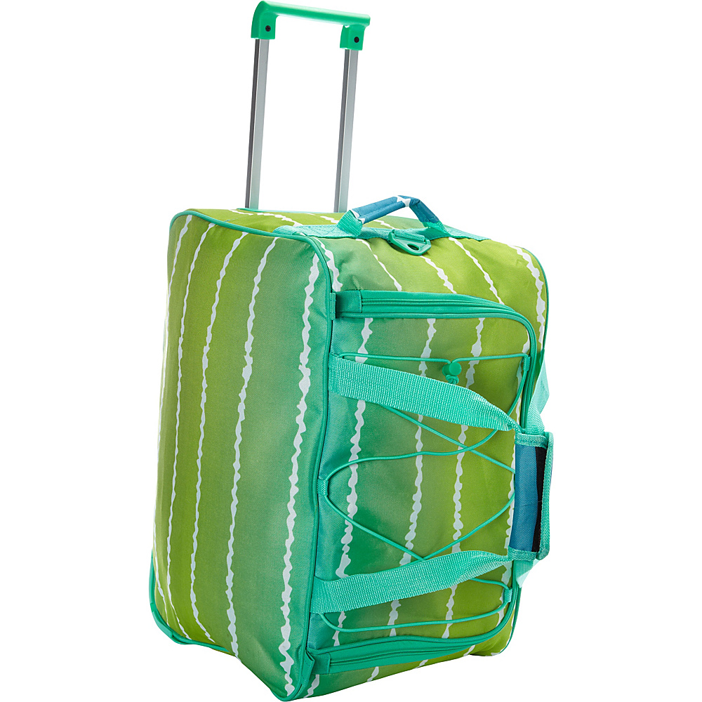 Travelers Club Luggage 20 Overnight Rolling Carry On Duffel Green Tie Dye Travelers Club Luggage Rolling Duffels