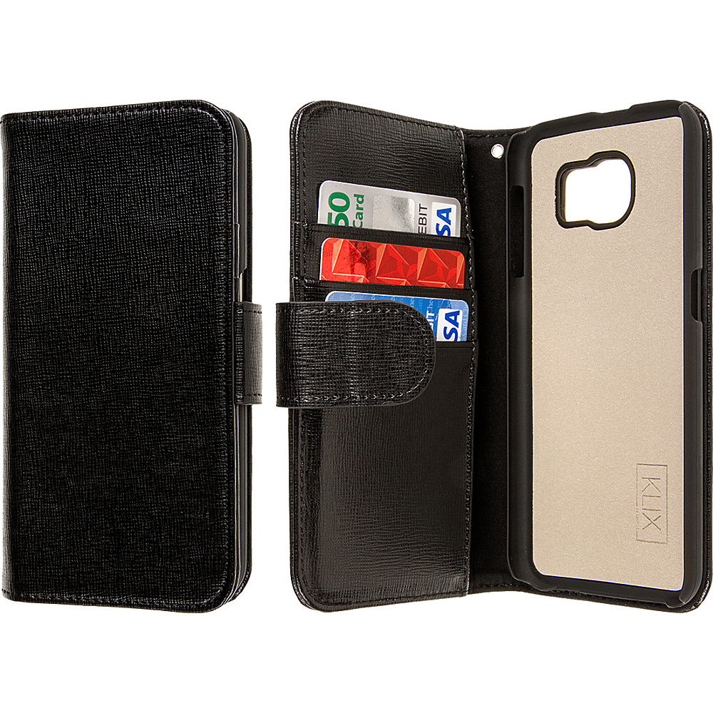 EMPIRE KLIX Genuine Leather Wallet for Samsung Galaxy S6 Black EMPIRE Electronic Cases