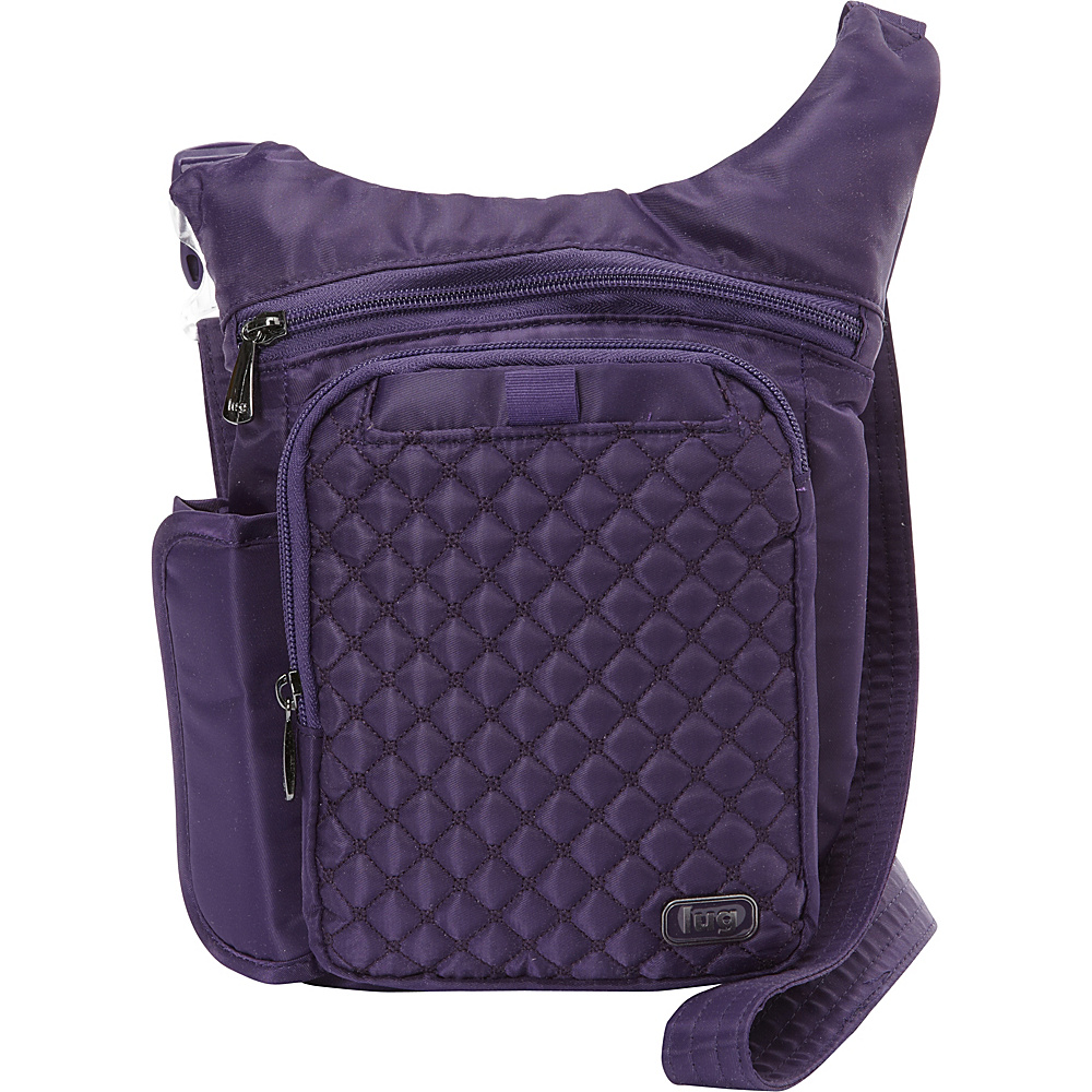Lug Hopper Shoulder Bag Concord Purple Lug Fabric Handbags