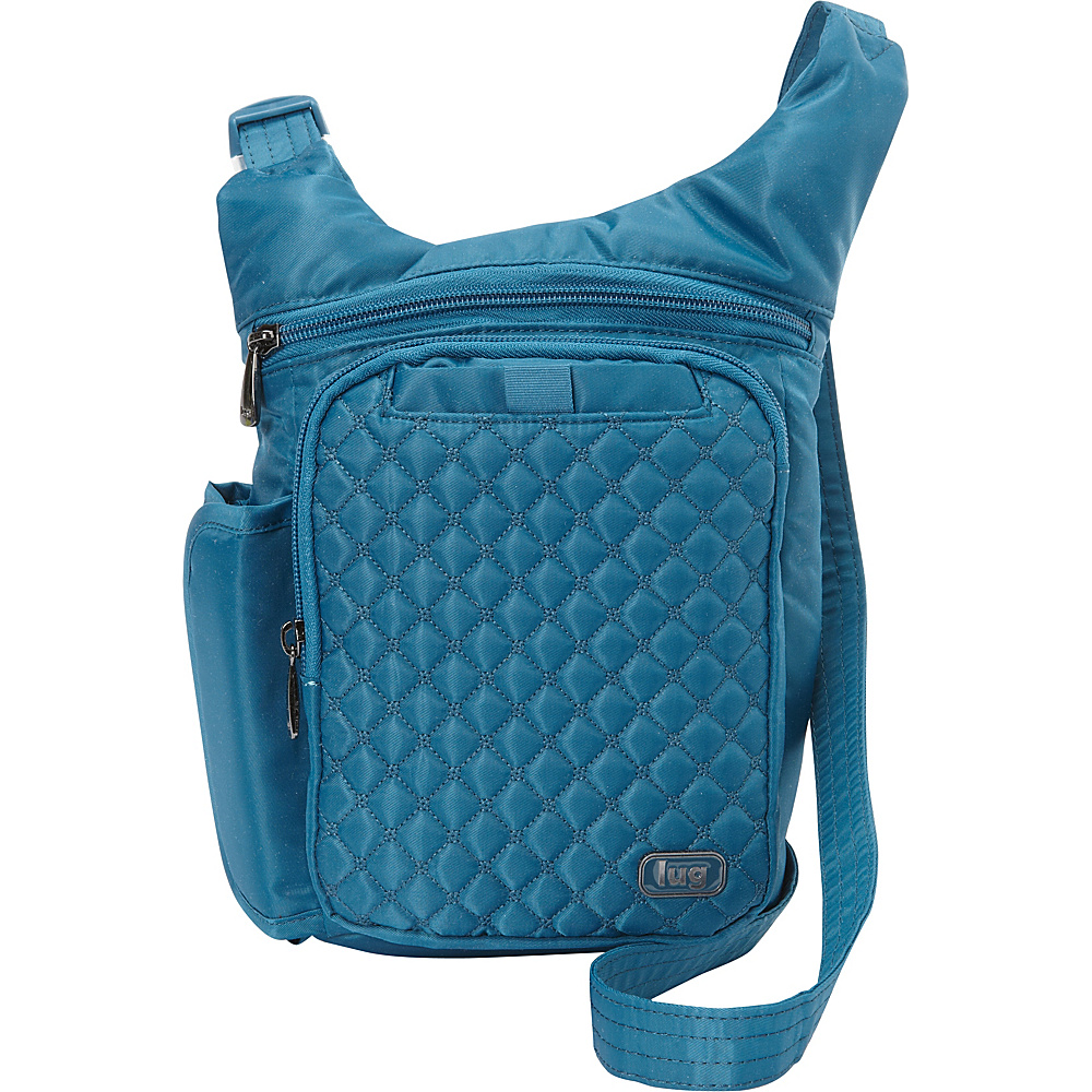 Lug Hopper Shoulder Bag Ocean Blue Lug Fabric Handbags