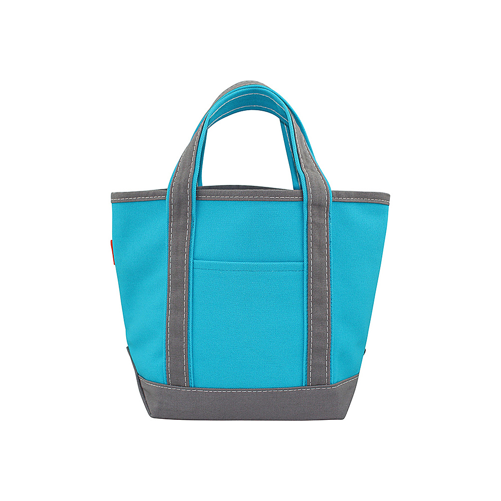 CB Station Handy Open Top Tote Turquoise Grey CB Station Fabric Handbags