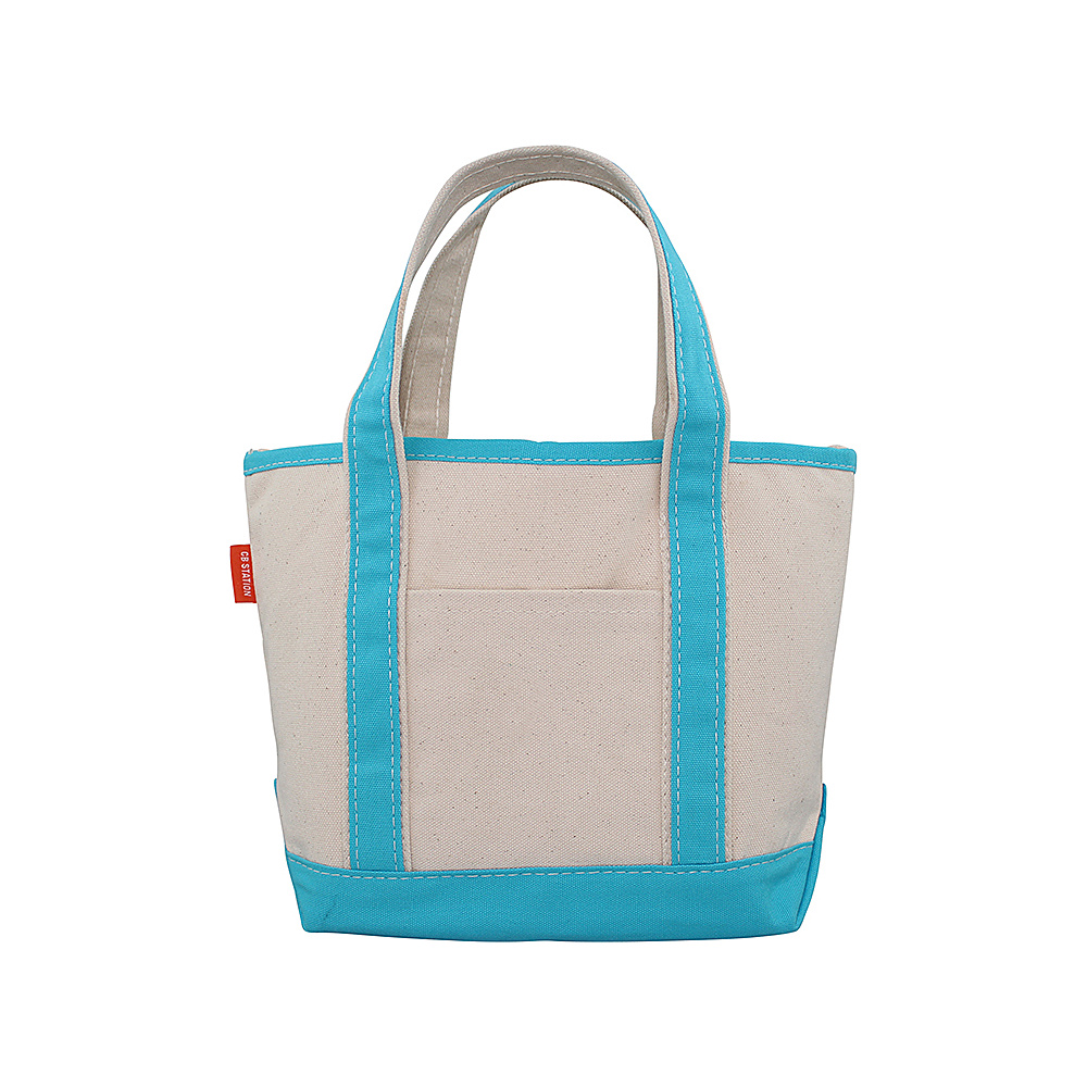 CB Station Handy Open Top Tote Turquoise CB Station Fabric Handbags