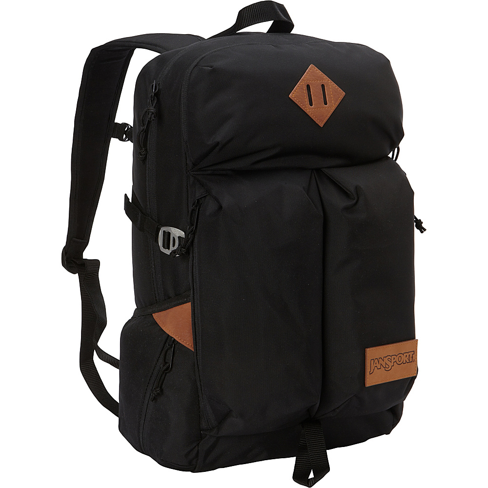 JanSport Bishop Laptop Backpack Black Ballistic Nylon JanSport Business Laptop Backpacks