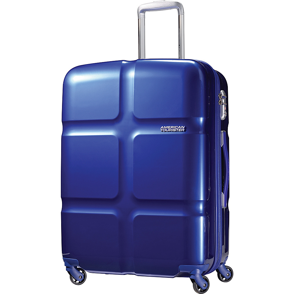 American Tourister PC Lite Hardside Spinner 24 Luggage Blue American Tourister Hardside Checked
