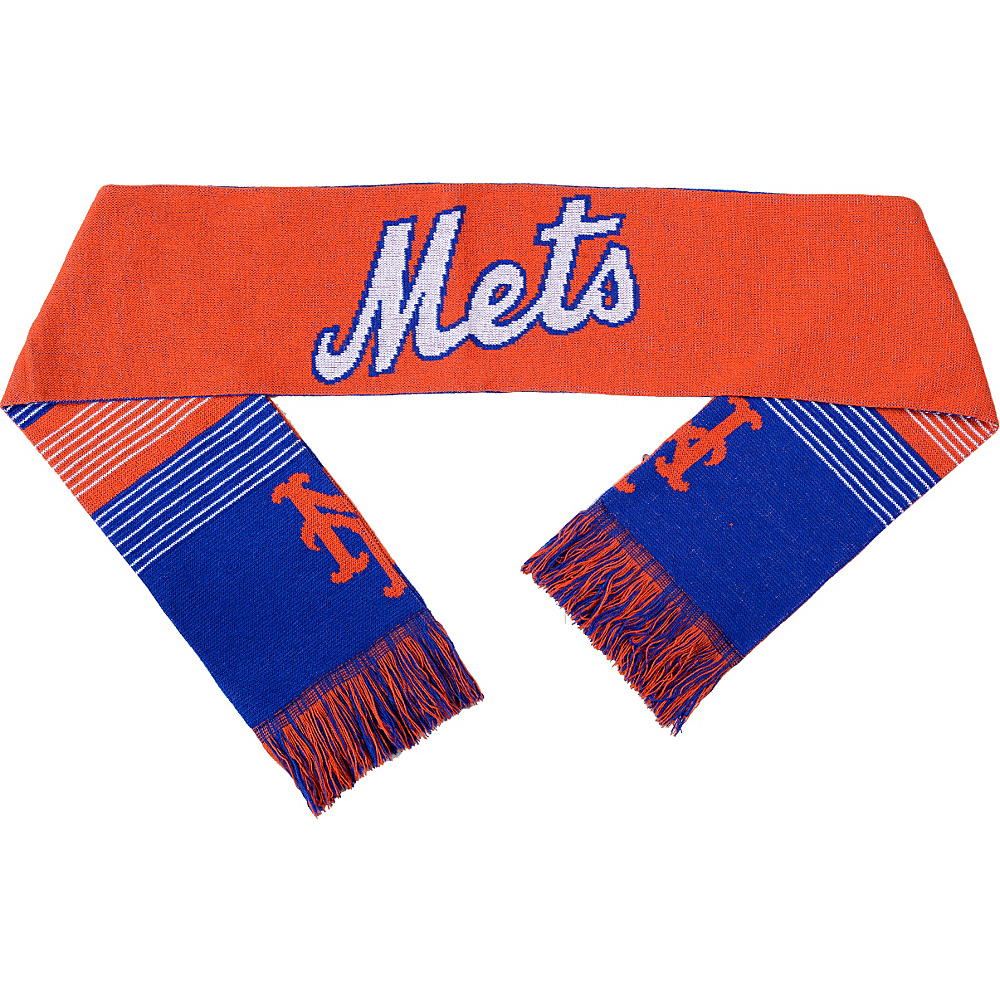 Forever Collectibles MLB Reversible Split Logo Scarf Orange New York Mets Forever Collectibles Scarves