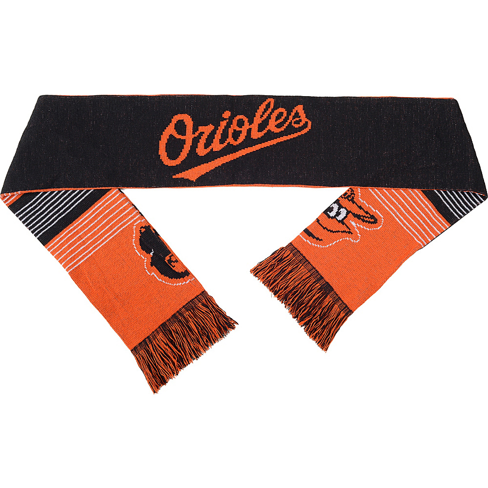 Forever Collectibles MLB Reversible Split Logo Scarf Orange Baltimore Orioles Forever Collectibles Scarves