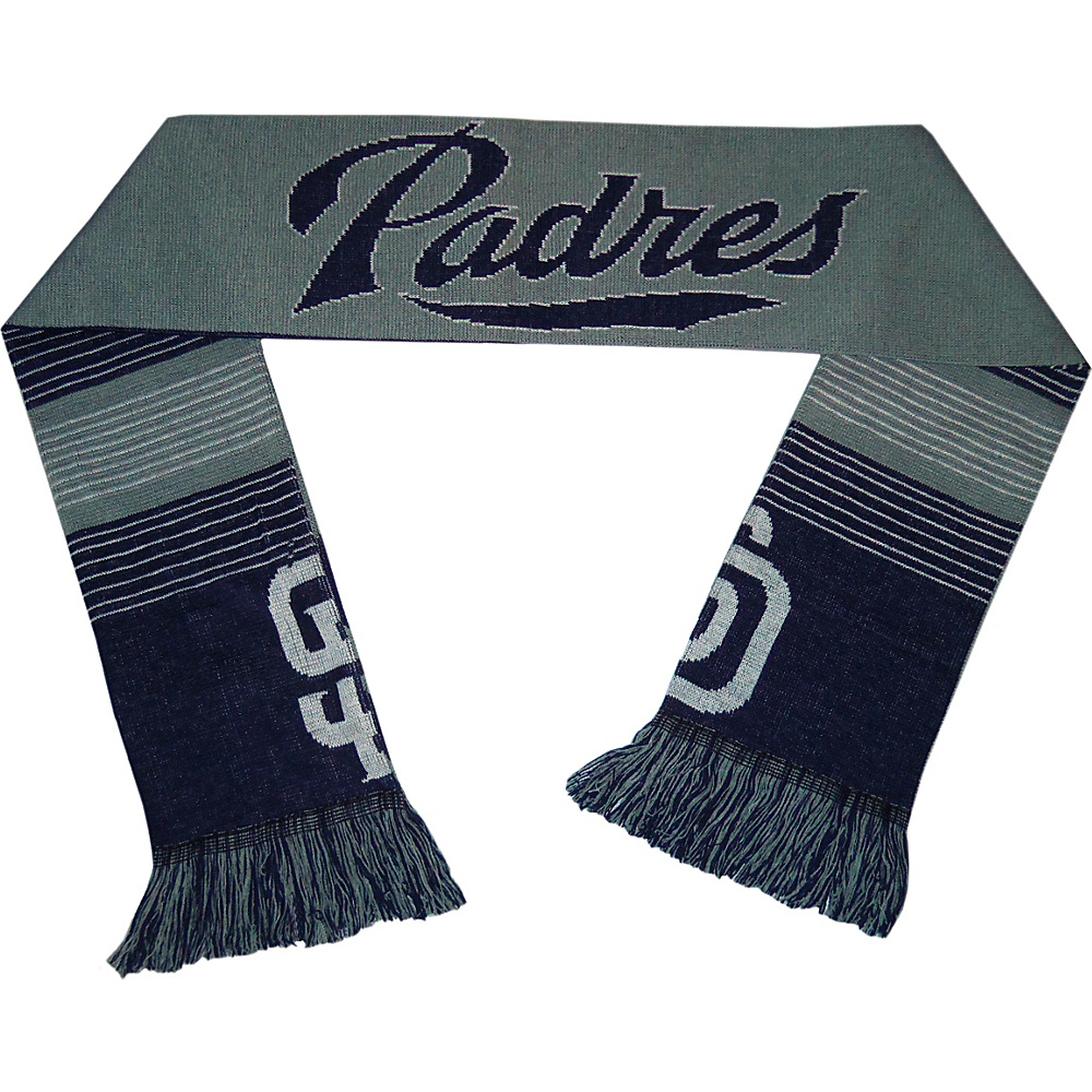 Forever Collectibles MLB Reversible Split Logo Scarf Blue San Diego Padres Forever Collectibles Hats Gloves Scarves