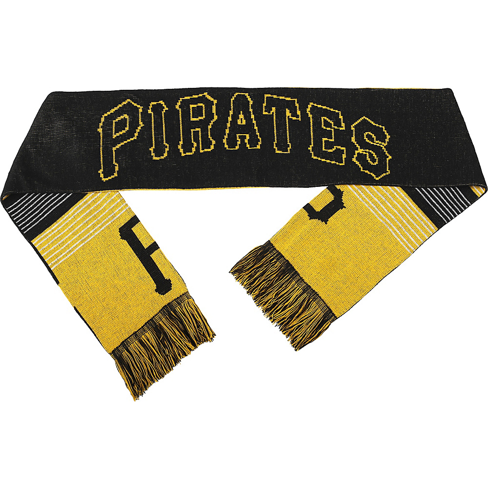Forever Collectibles MLB Reversible Split Logo Scarf Black Pittsburgh Pirates Forever Collectibles Scarves