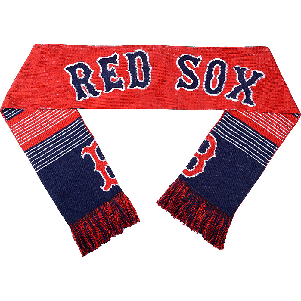 Forever Collectibles MLB Reversible Split Logo Scarf Red Boston Red Sox Forever Collectibles Hats Gloves Scarves