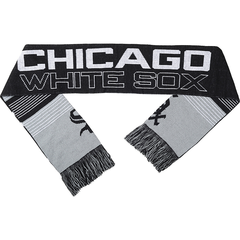 Forever Collectibles MLB Reversible Split Logo Scarf Black Chicago White Sox Forever Collectibles Scarves