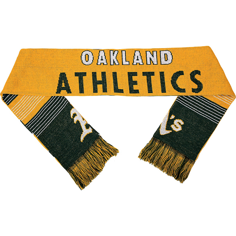 Forever Collectibles MLB Reversible Split Logo Scarf Green Oakland Athletics Forever Collectibles Scarves