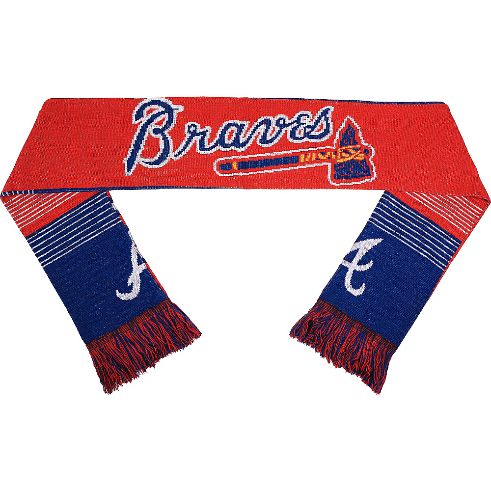 Forever Collectibles MLB Reversible Split Logo Scarf Blue Atlanta Braves Forever Collectibles Scarves