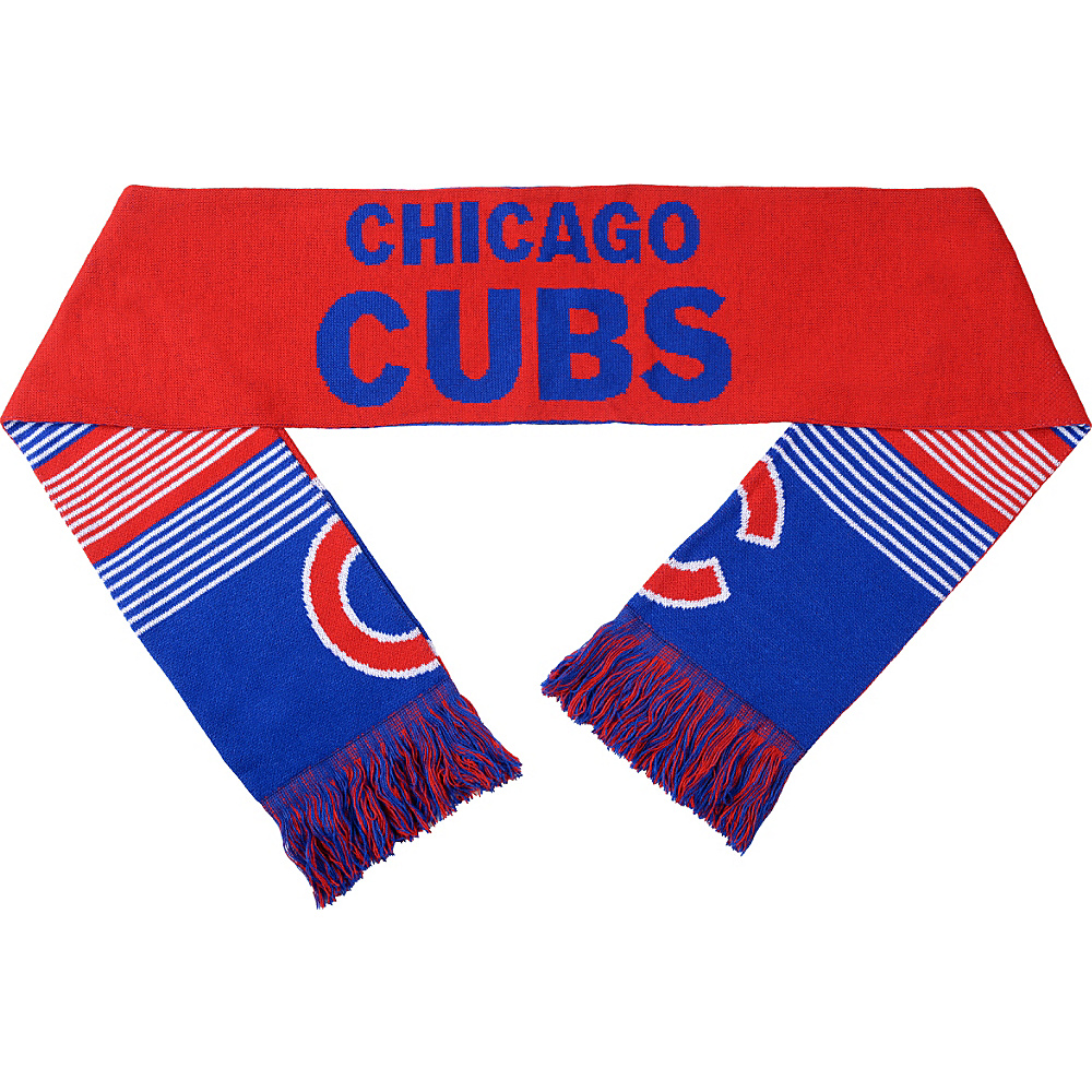 Forever Collectibles MLB Reversible Split Logo Scarf Blue Chicago Cubs Forever Collectibles Scarves