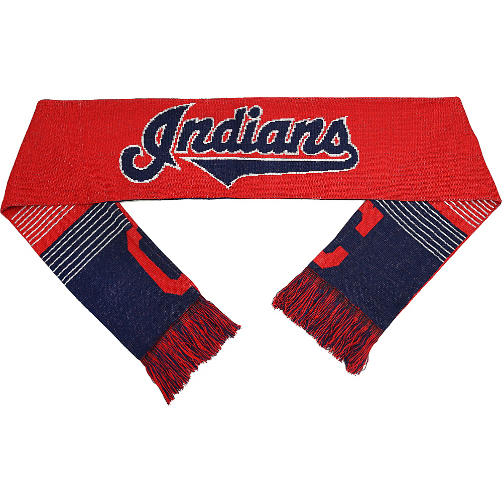 Forever Collectibles MLB Reversible Split Logo Scarf Red Cleveland Indians Forever Collectibles Scarves