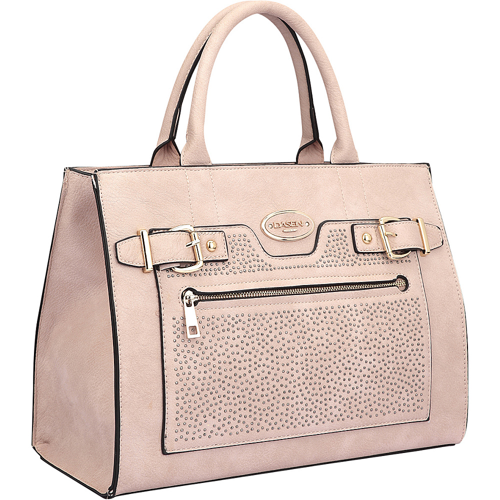 Dasein Belted Medium Tote Bag Light Pink Dasein Manmade Handbags
