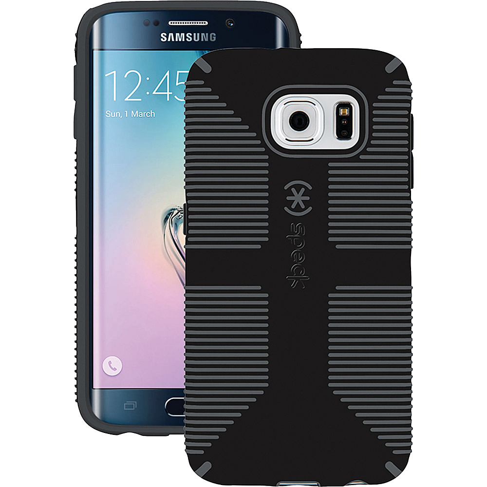 Speck Samsung Galaxy S 6 Edge Candyshell Grip Case Black Slate Gray Speck Electronic Cases