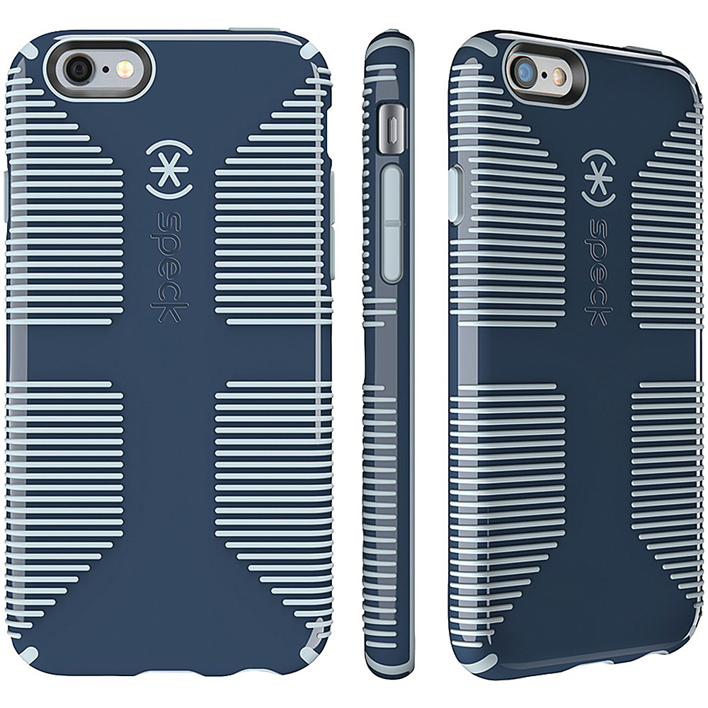 Speck IPhone 6 6s Candyshell Grip Case Shadow Blue Nickel Gray Speck Personal Electronic Cases