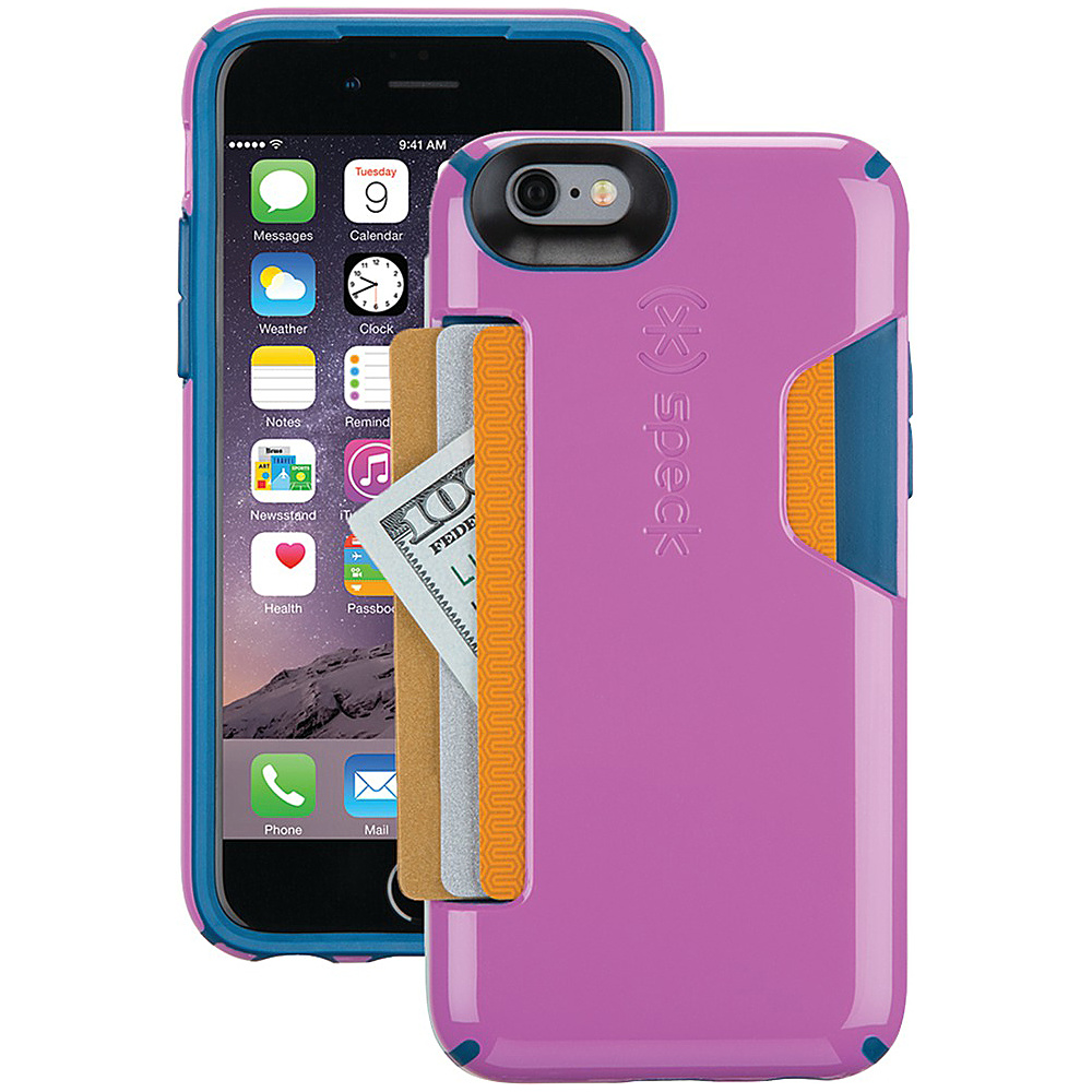 Speck IPhone 6 6s Candyshell Card Case Beaming Orchid Purple Deep Sea Blue Speck Personal Electronic Cases