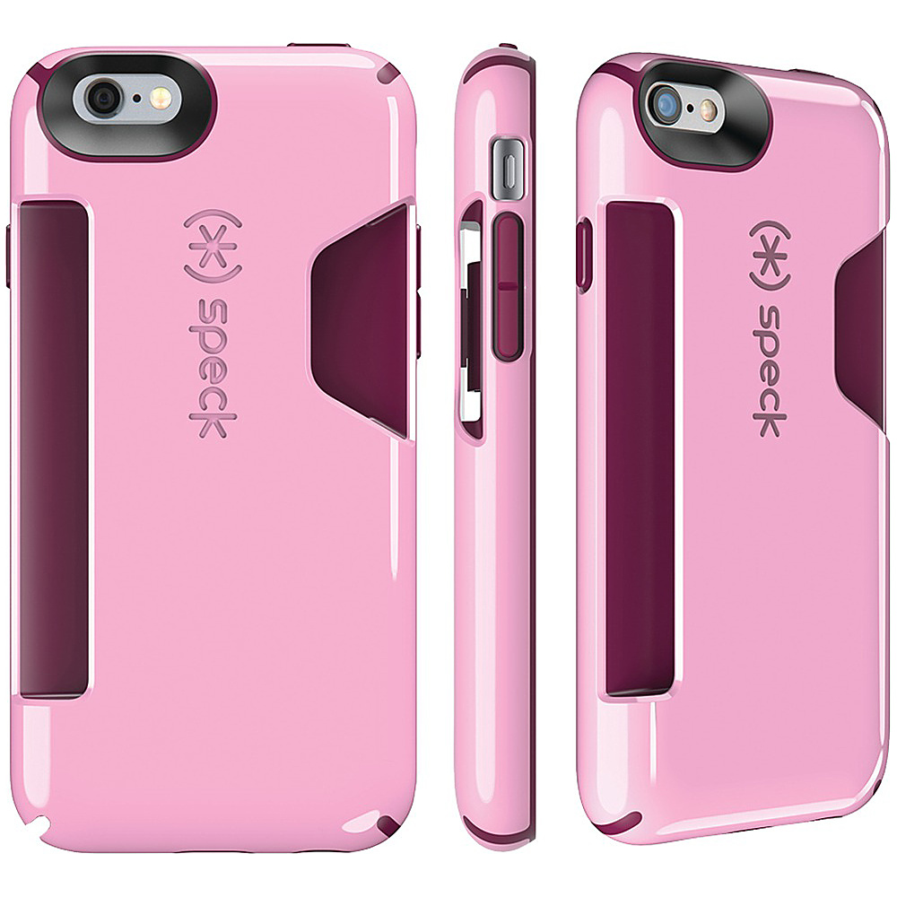 Speck IPhone 6 6s Candyshell Card Case Pale Rose Pink Cabernet Red Speck Personal Electronic Cases