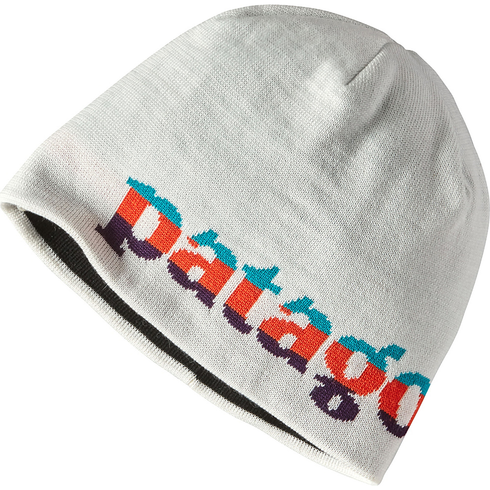 Patagonia Beanie Hat Logo Belwe Mini Birch White Patagonia Hats Gloves Scarves