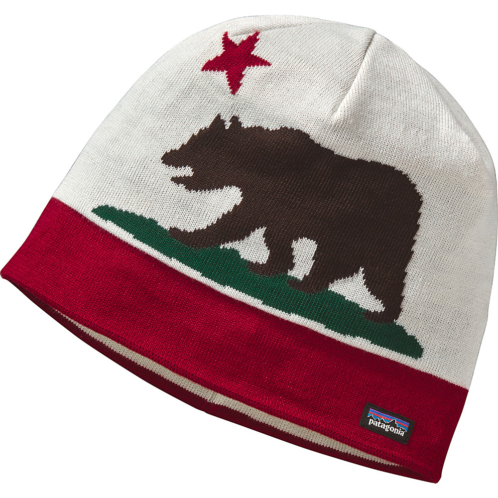 Patagonia Beanie Hat California Bear Wax Red Patagonia Hats Gloves Scarves