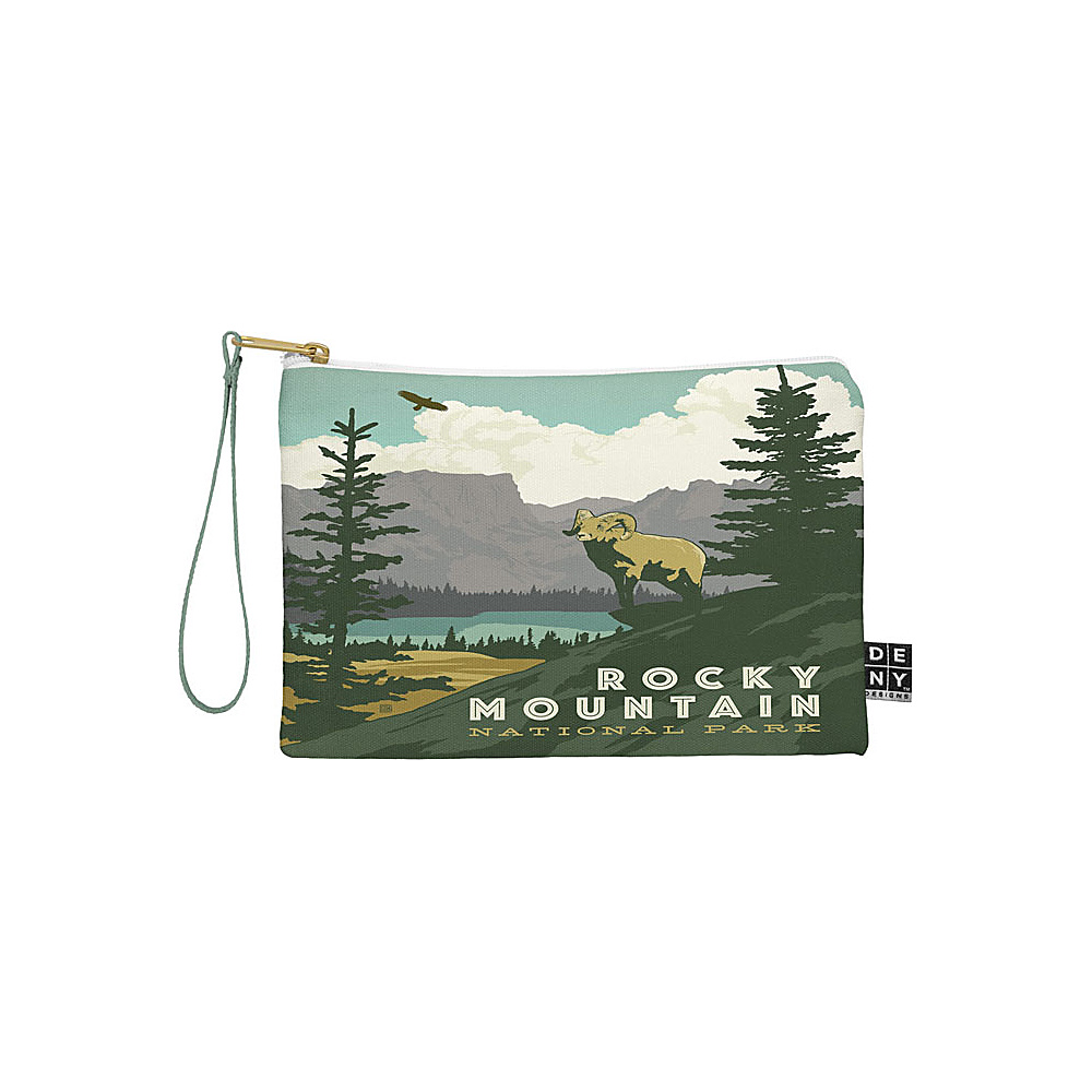 DENY Designs National Parks Pouch Mountain Green Rocky Mountain National Park DENY Designs Travel Wallets