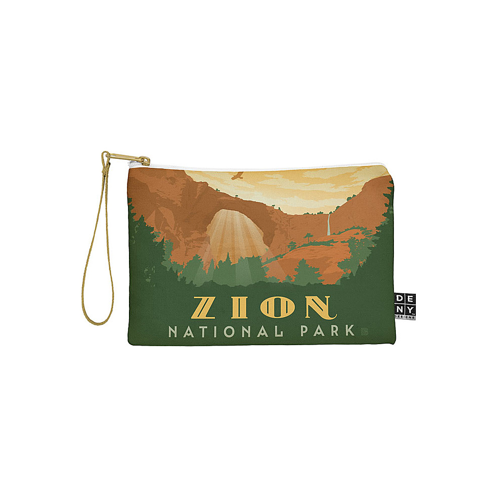 DENY Designs National Parks Pouch Zion Orange Zion National Park DENY Designs Travel Wallets
