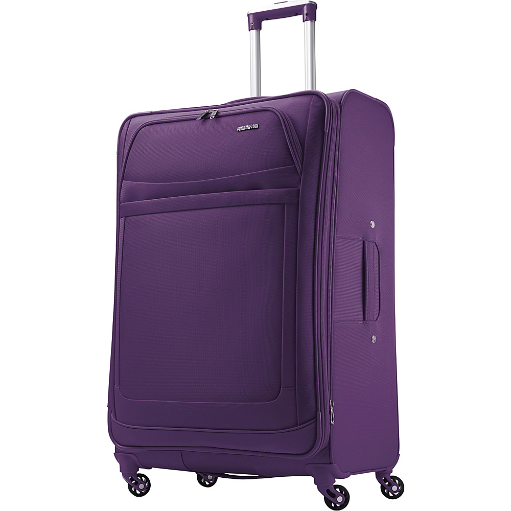 American Tourister iLite Max Spinner 29 Purple American Tourister Softside Checked