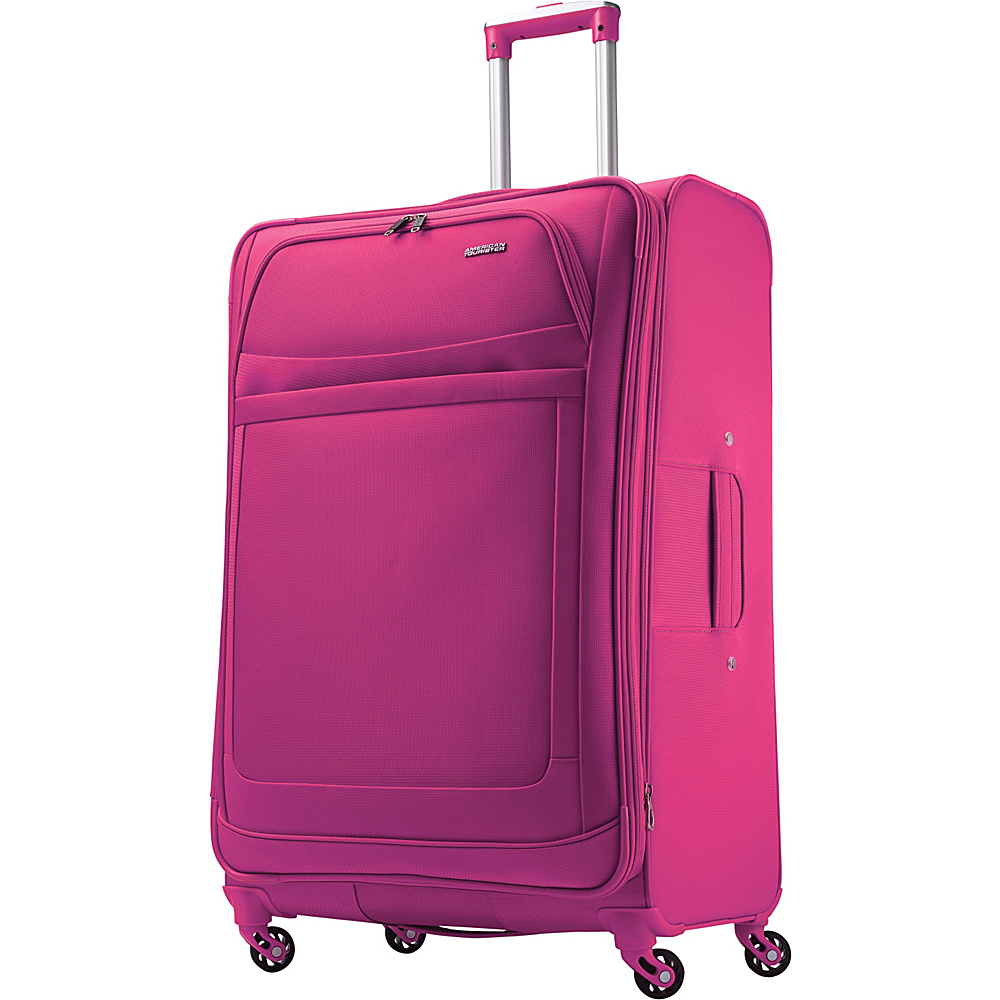 American Tourister iLite Max Spinner 29 Raspberry American Tourister Softside Checked