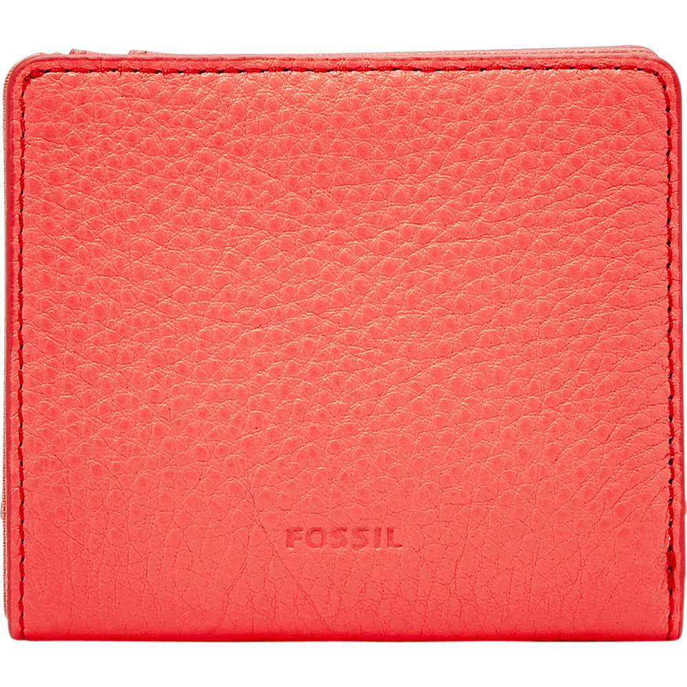 Fossil Emma RFID Mini Wallet Neon Coral Fossil Women s Wallets