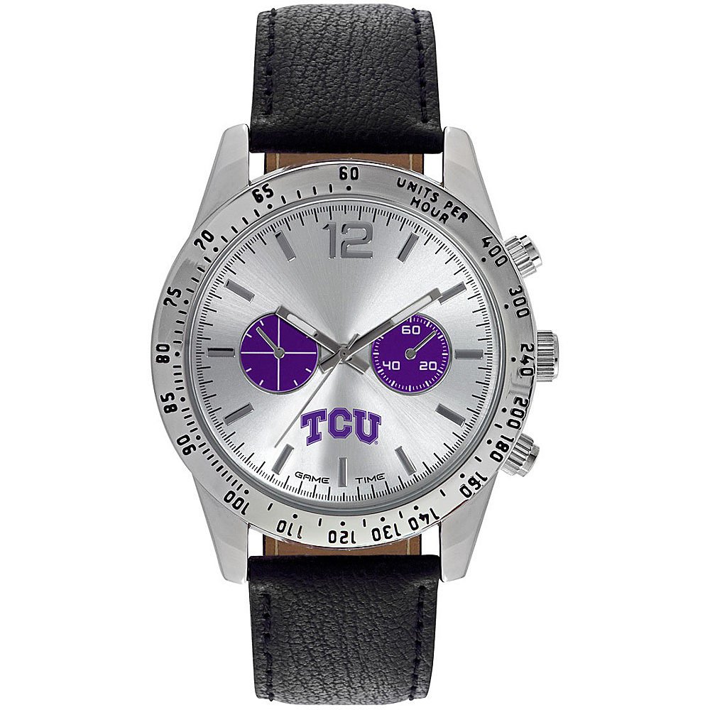 Game Time Mens Letterman College Watch Texas Christian University Game Time Watches