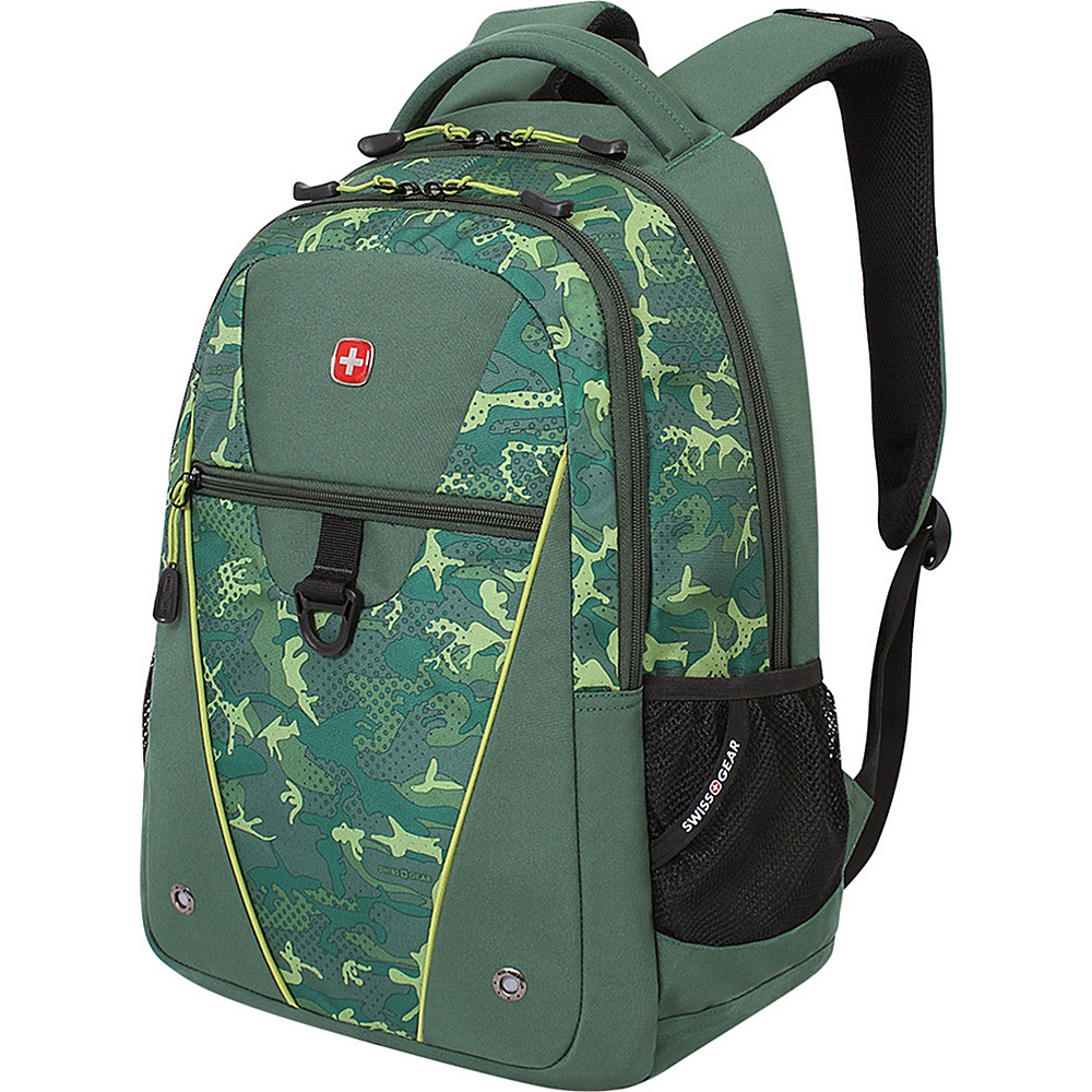 SwissGear Travel Gear SA5917 Backpack Green Print SwissGear Travel Gear Business Laptop Backpacks