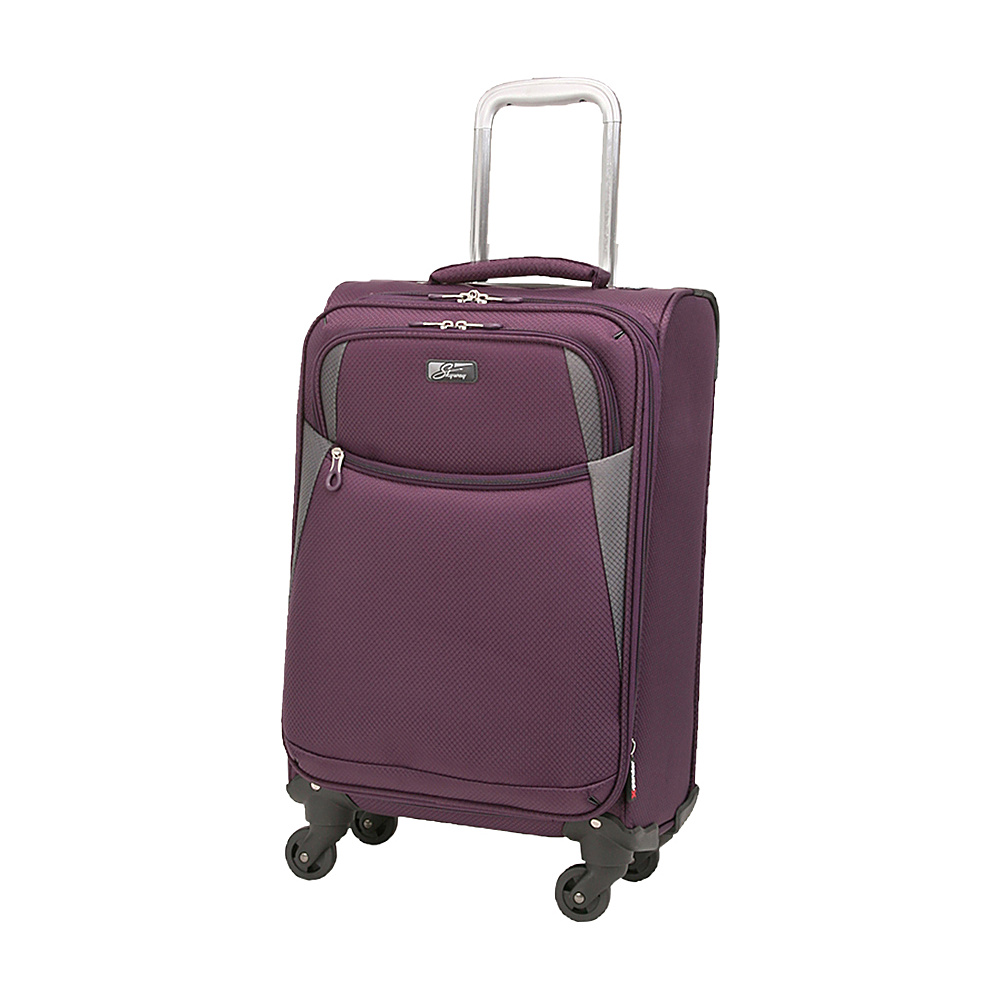 Skyway Encinitas 20 4 Wheel Carry On Exclusive Purple Passion Skyway Softside Carry On