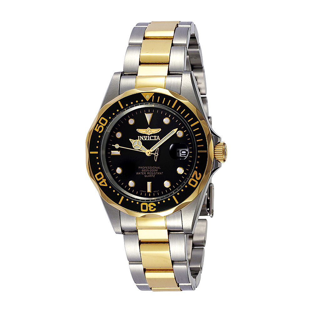 Invicta Watches Mens Pro Diver Two Tone Watch Silver Gold Invicta Watches Watches