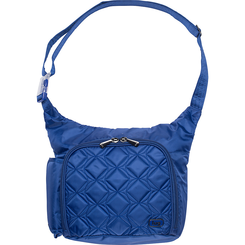 Lug Sidecar Shoulder Bag Cobalt Blue Lug Fabric Handbags