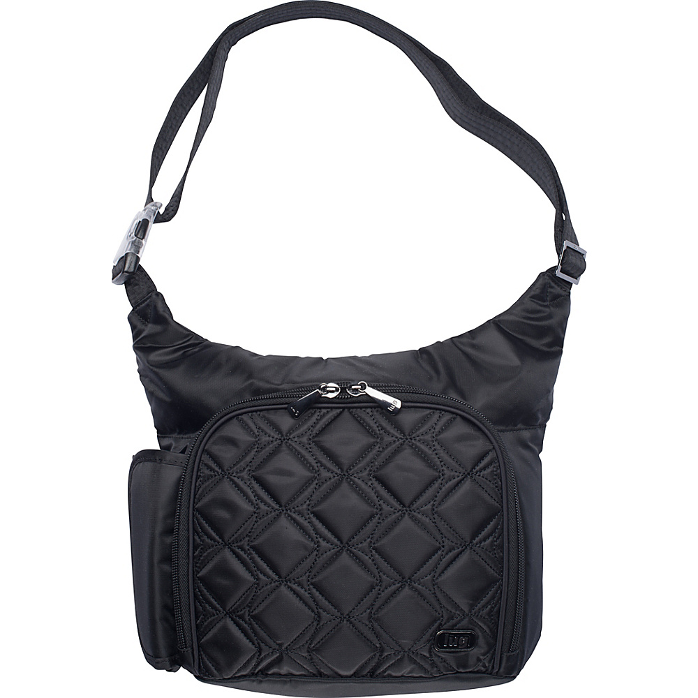 Lug Sidecar Shoulder Bag Midnight Black Lug Fabric Handbags