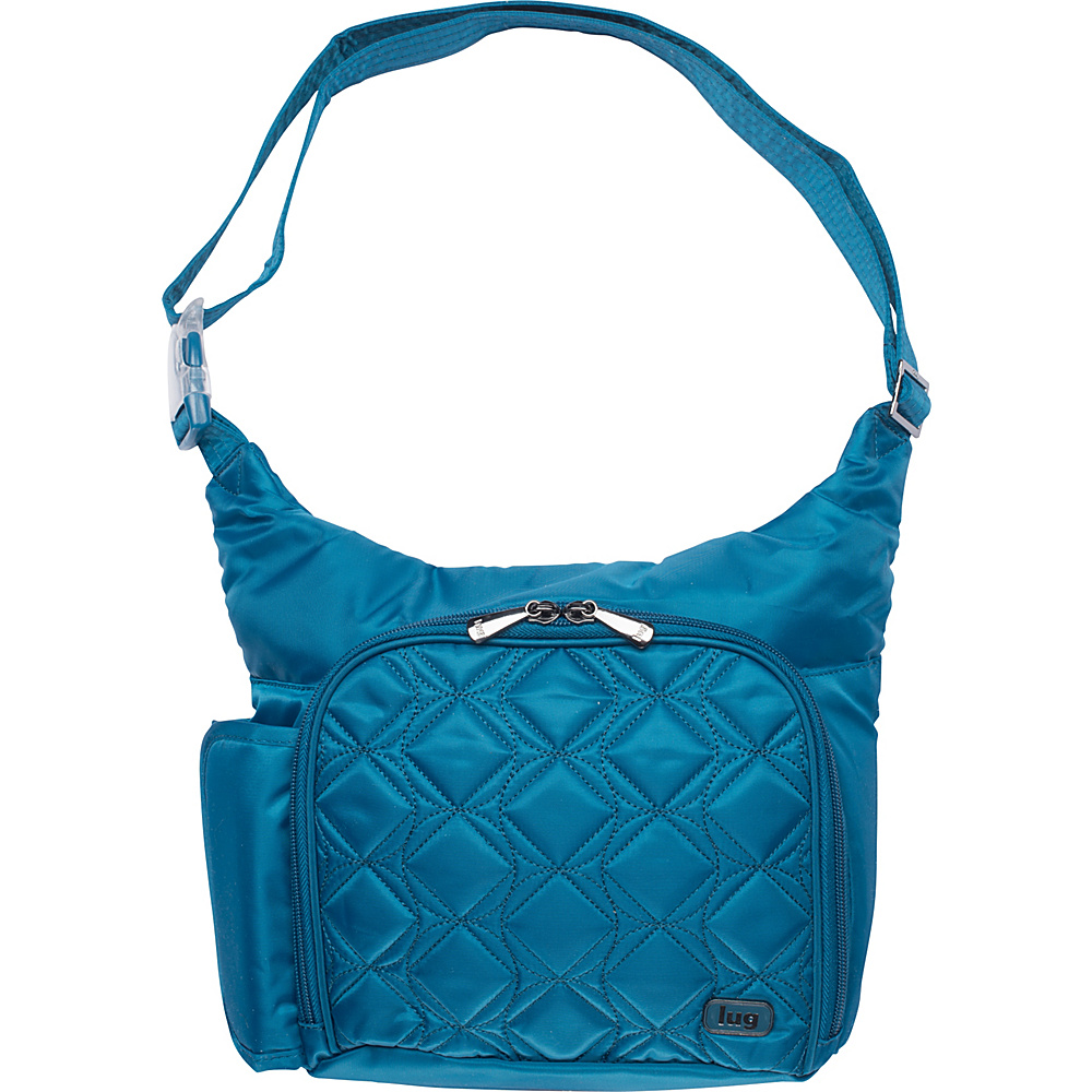 Lug Sidecar Shoulder Bag Ocean Blue Lug Fabric Handbags