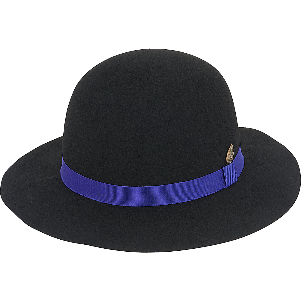 Adora Hats Wool Felt Short Floppy Hat Black Adora Hats Hats Gloves Scarves