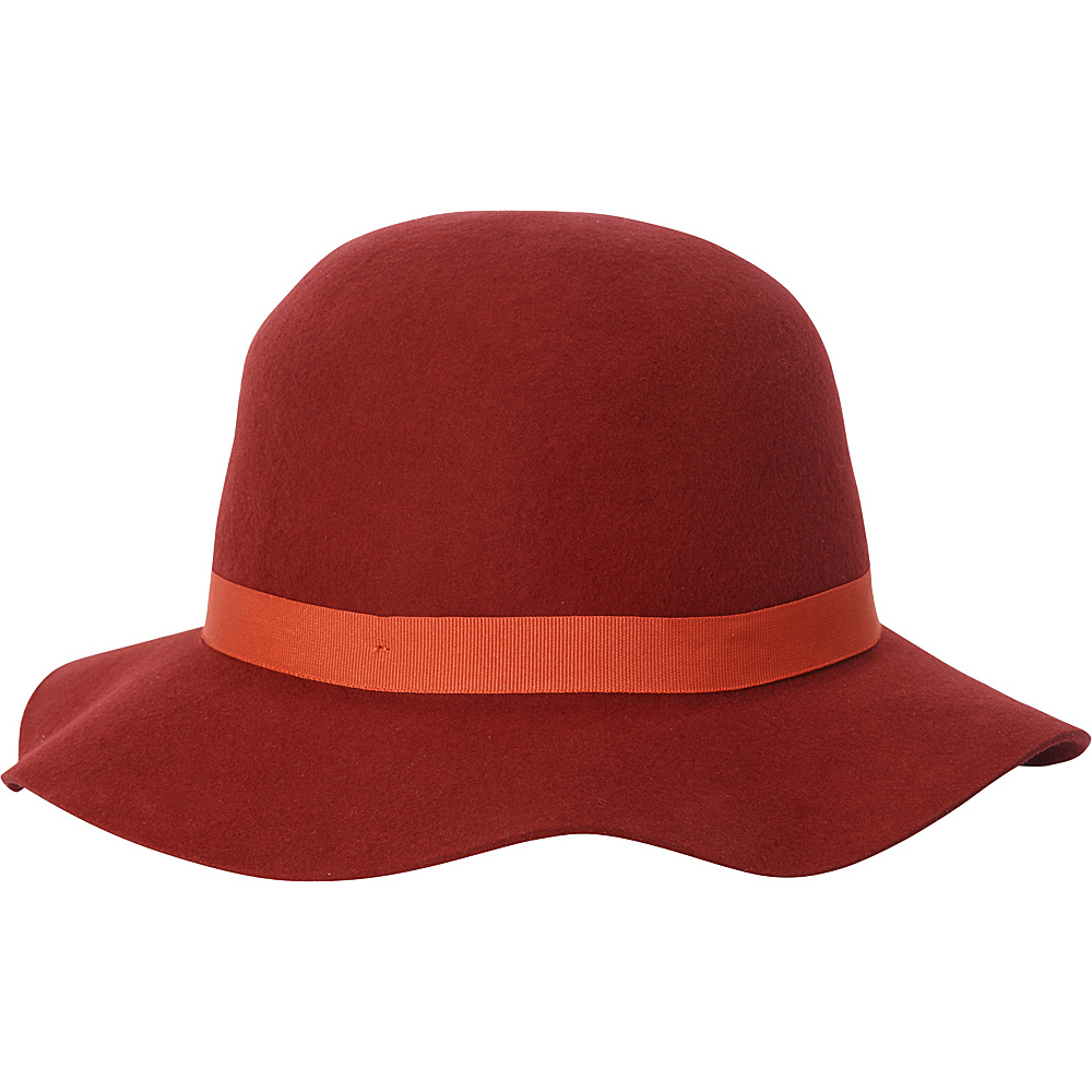 Adora Hats Wool Felt Short Floppy Hat Burgundy Adora Hats Hats Gloves Scarves