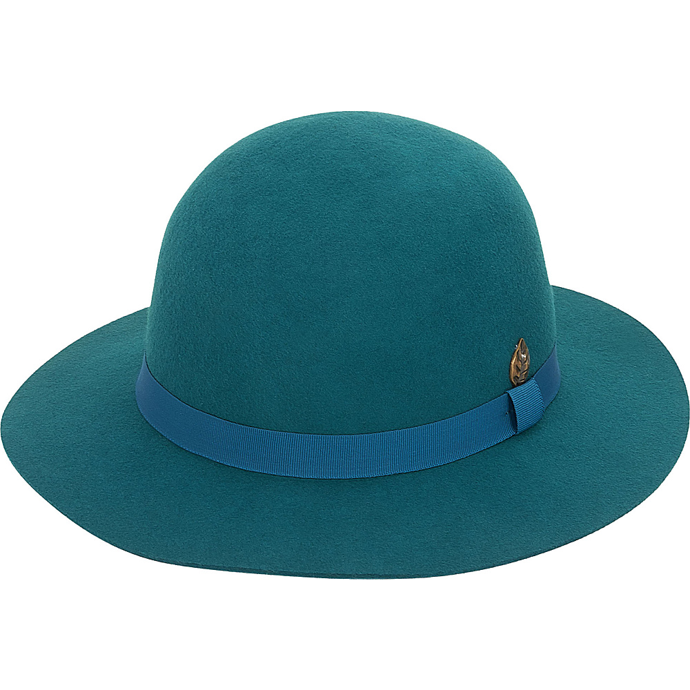 Adora Hats Wool Felt Short Floppy Hat Teal Adora Hats Hats Gloves Scarves