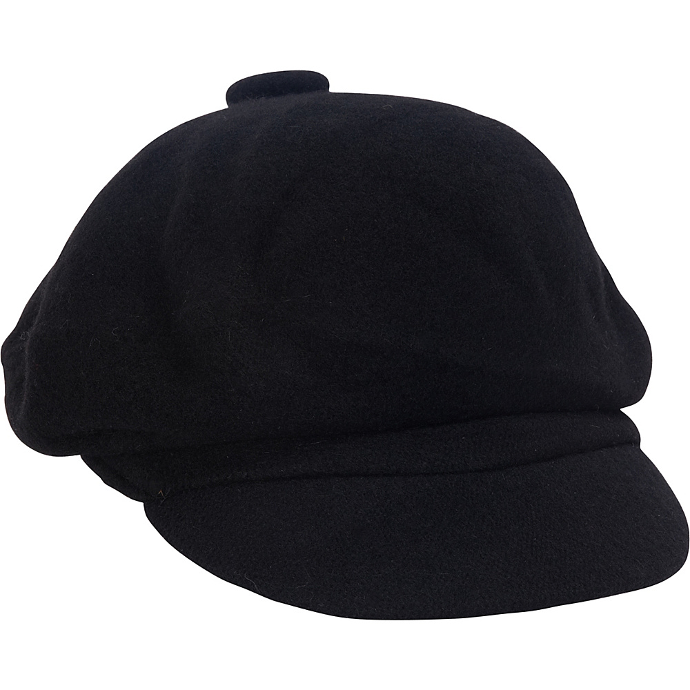 Adora Hats Wool Newsboy Hat Black Adora Hats Hats