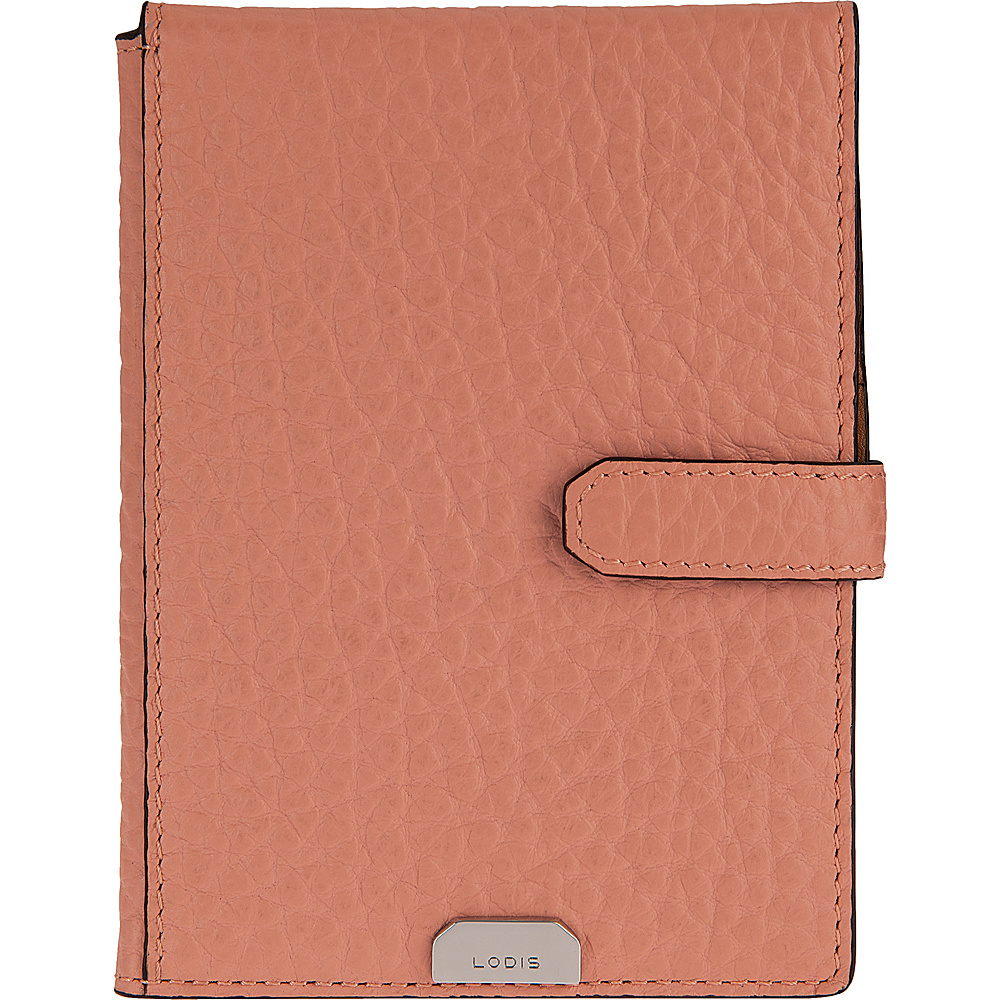 Lodis Borrego Under Lock and Key Passport Wallet with Ticket Flap Blush Lodis Travel Wallets