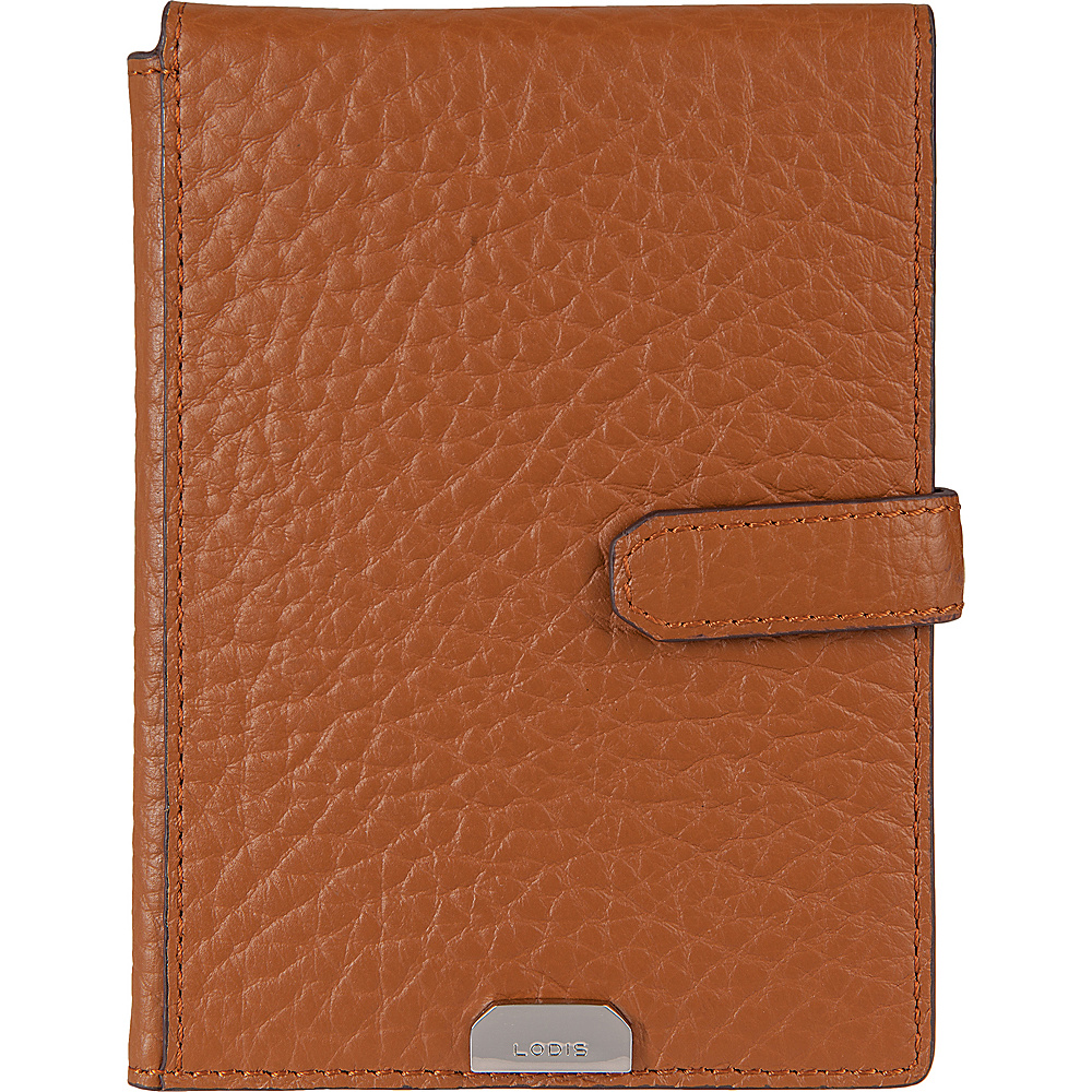 Lodis Borrego Under Lock and Key Passport Wallet with Ticket Flap Toffee Lodis Travel Wallets