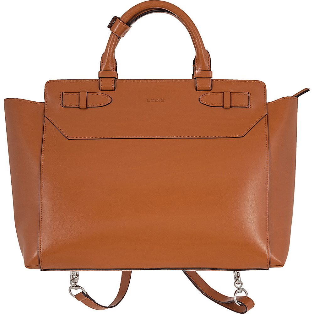 Lodis Audrey Quince Convertible Backpack Toffee Lodis Leather Handbags